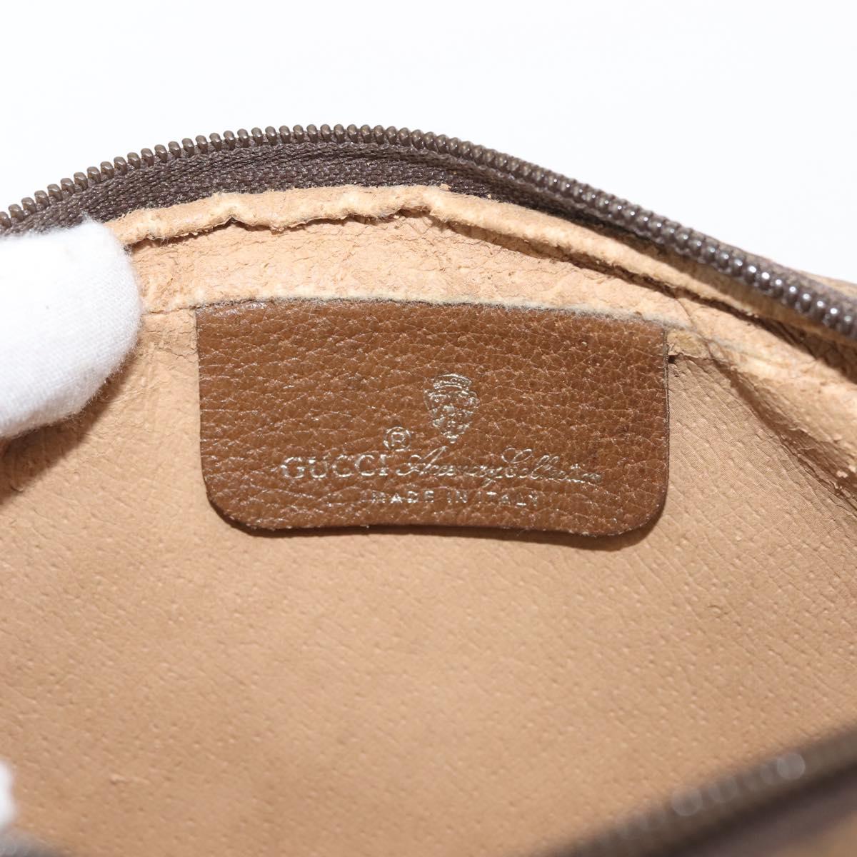 GUCCI GG Supreme Web Sherry Line Shoulder Bag PVC Beige 116 02 089 Auth BA6301