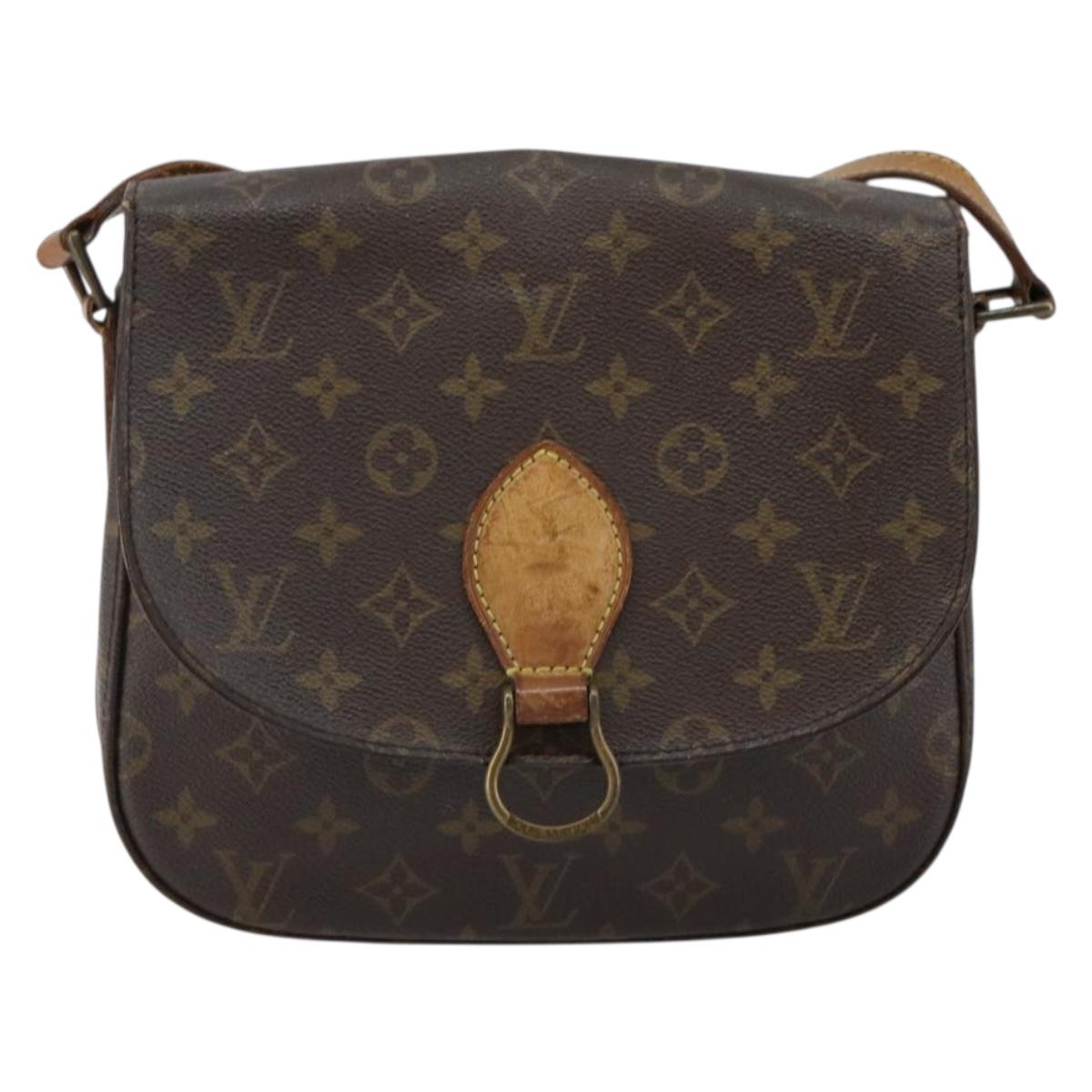 LOUIS VUITTON Monogram Saint Cloud GM Shoulder Bag M51242 LV Auth BA6306