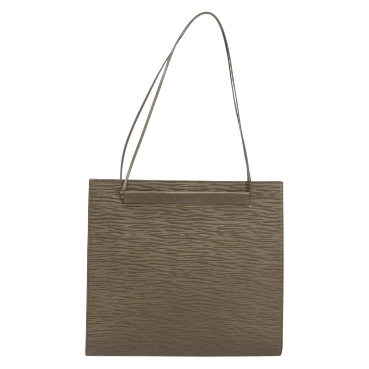 LOUIS VUITTON Epi Saint Tropez Shoulder Bag Gray Lilac M5246B LV Auth BA6313