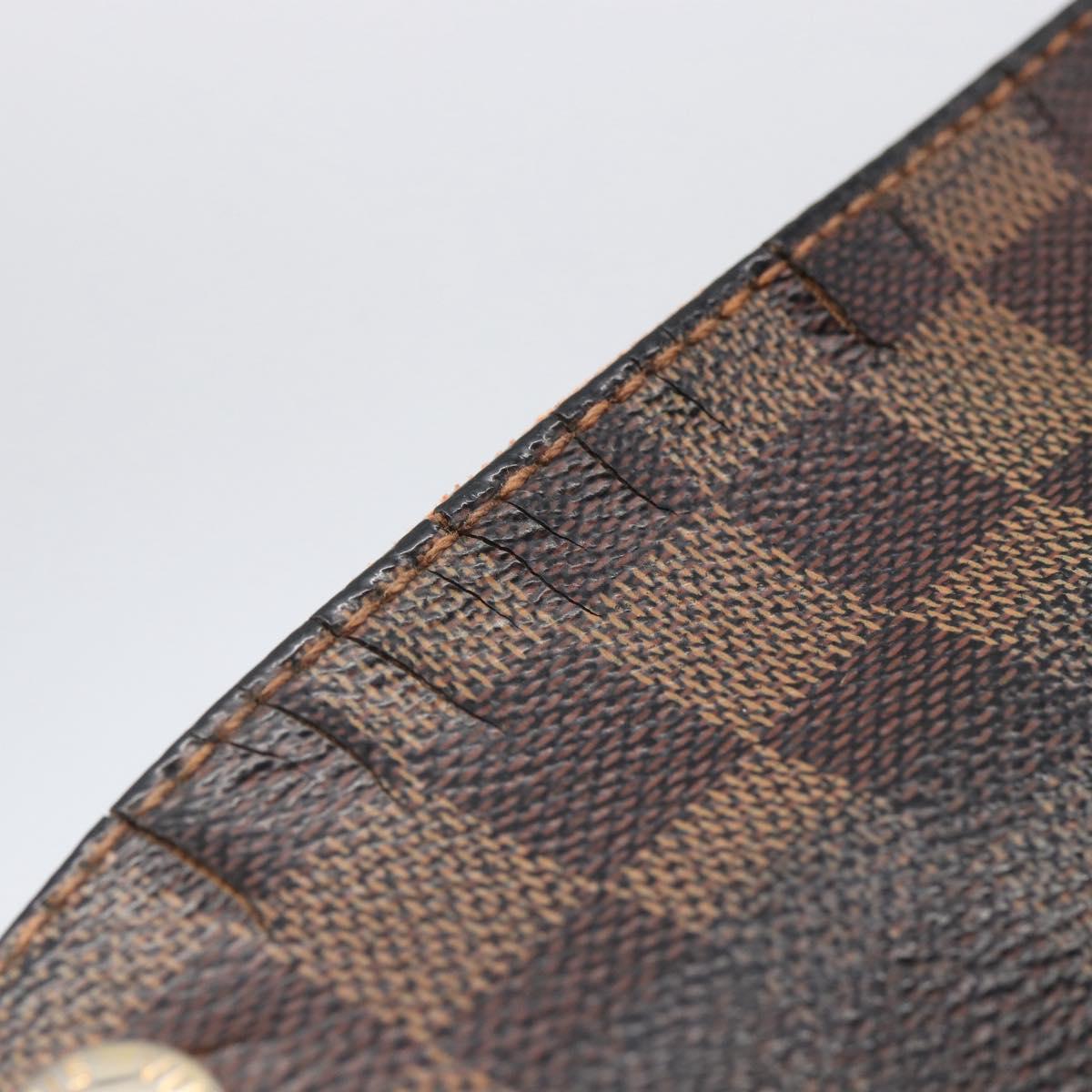 LOUIS VUITTON Damier Ebene Naviglio Shoulder Bag N45255 LV Auth BA6314