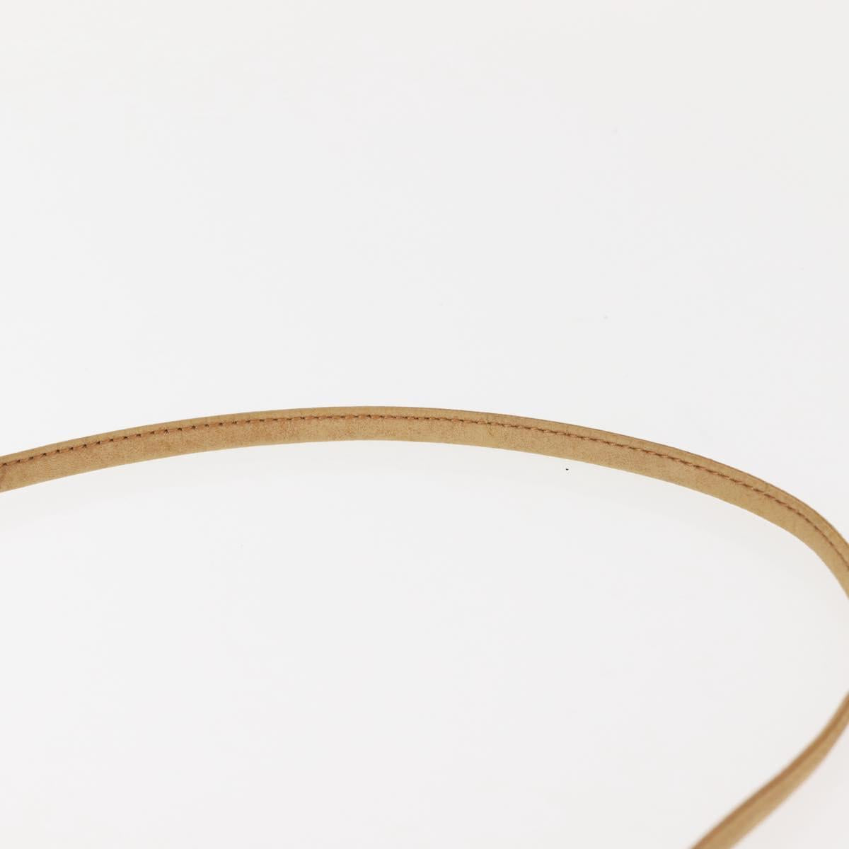 Christian Dior Shoulder Bag Leather Black Gold Auth BA6321