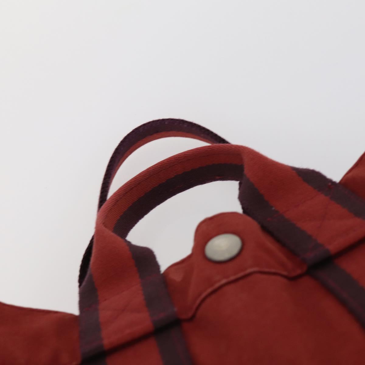 PRADA Hermes Chanel Tote Bag Canvas 3Set Black Red gray Auth BA6334