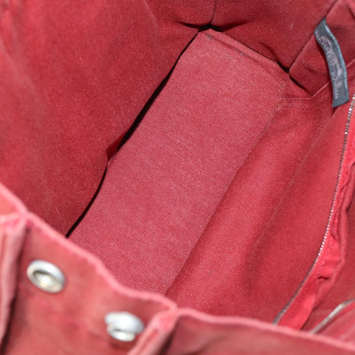 PRADA Hermes Chanel Tote Bag Canvas 3Set Black Red gray Auth BA6334