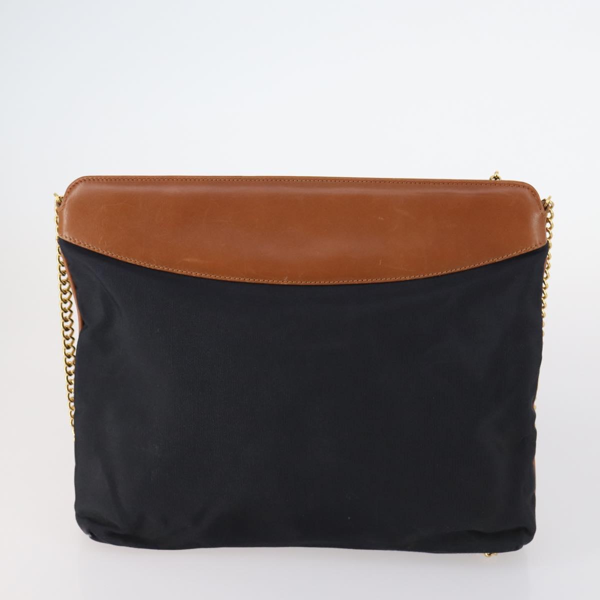 Salvatore Ferragamo Shoulder Bag Leather Canvas 3Set Red Black Auth BA6335