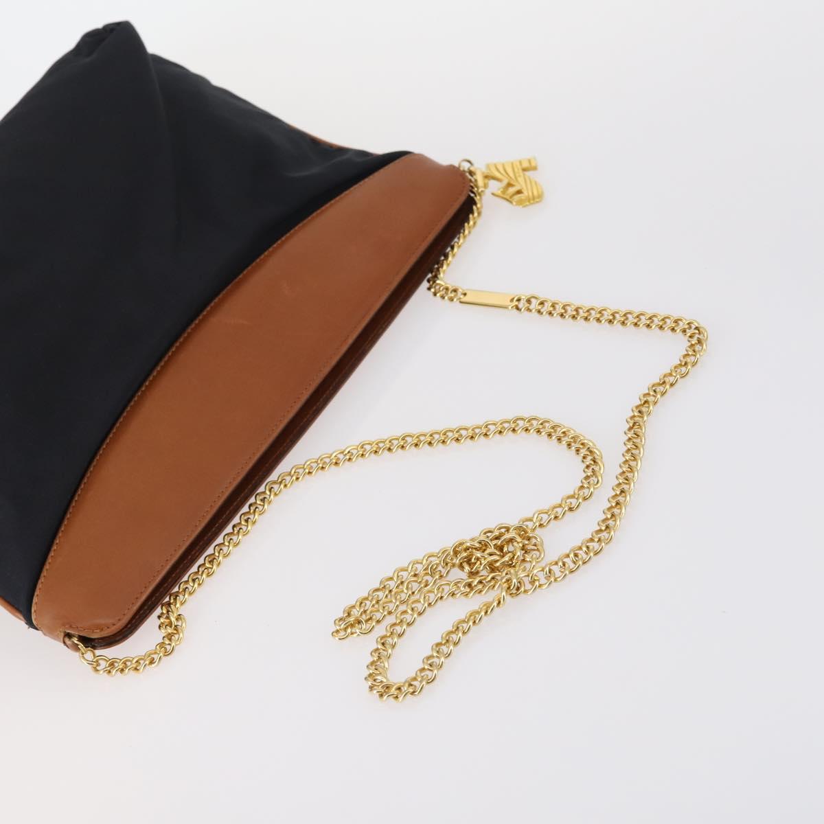 Salvatore Ferragamo Shoulder Bag Leather Canvas 3Set Red Black Auth BA6335