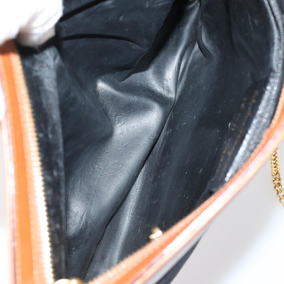 Salvatore Ferragamo Shoulder Bag Leather Canvas 3Set Red Black Auth BA6335