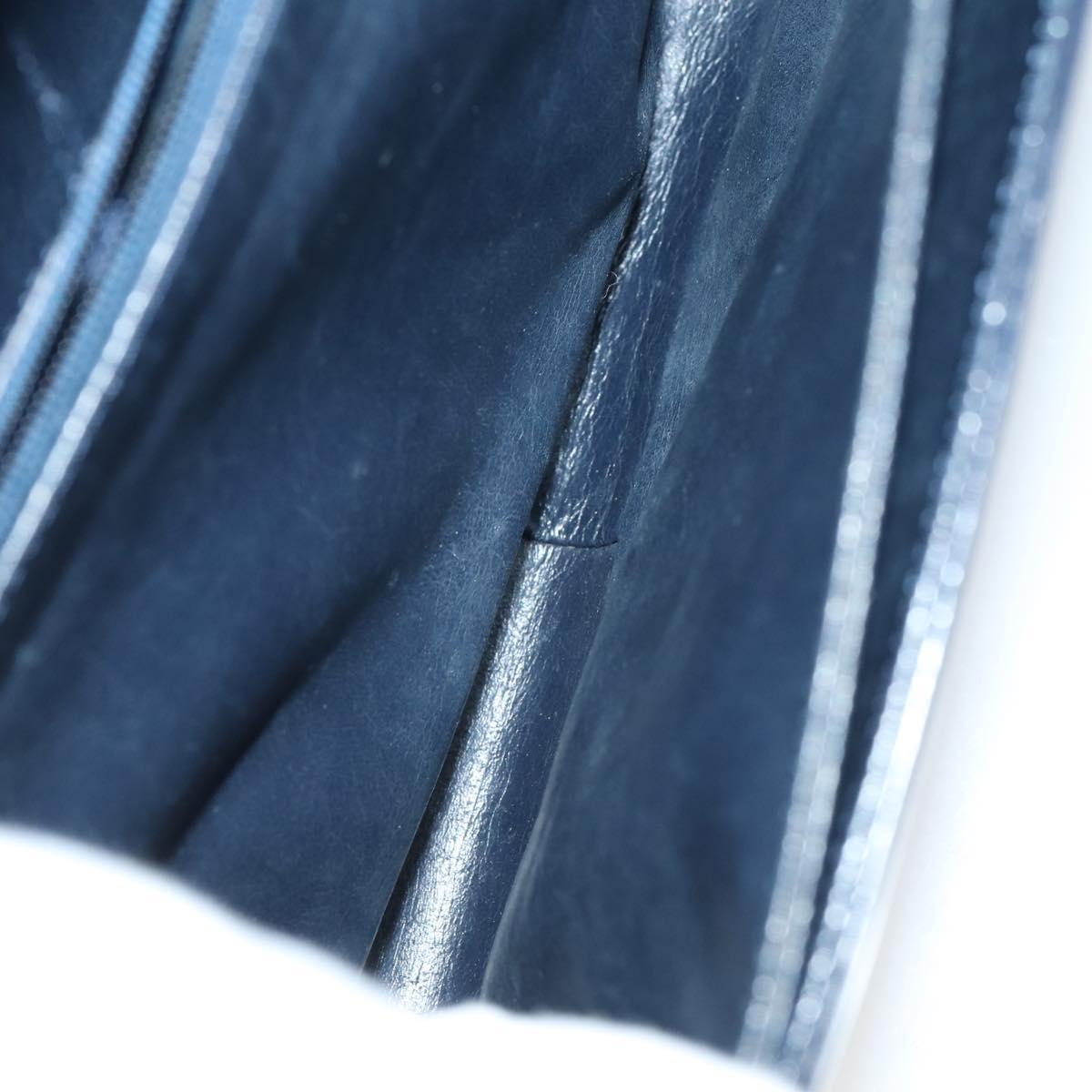 BALLY Givenchy Shoulder Bag Leather 3Set Black Navy Auth BA6336