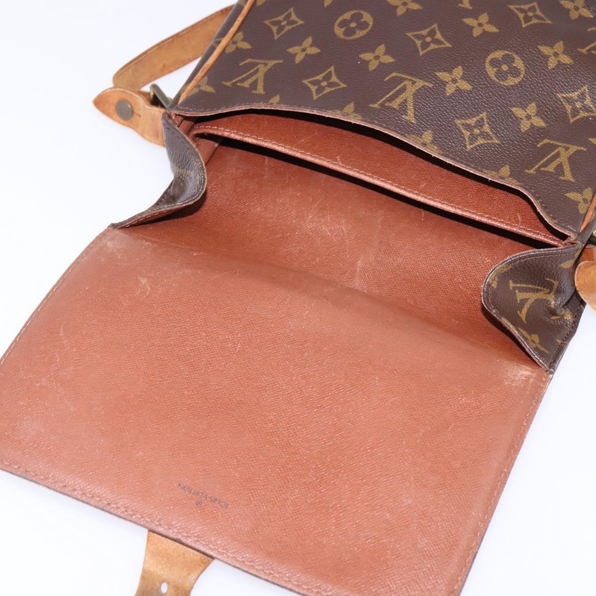 LOUIS VUITTON Monogram Cartouchiere MM Shoulder Bag M51253 LV Auth BA6340