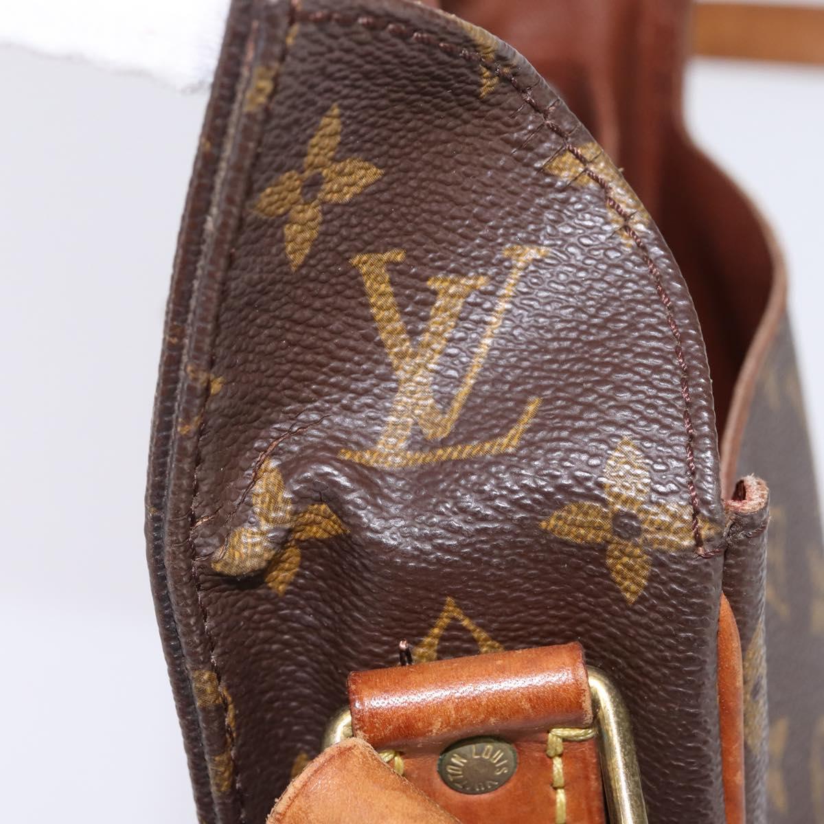 LOUIS VUITTON Monogram Cartouchiere MM Shoulder Bag M51253 LV Auth BA6340