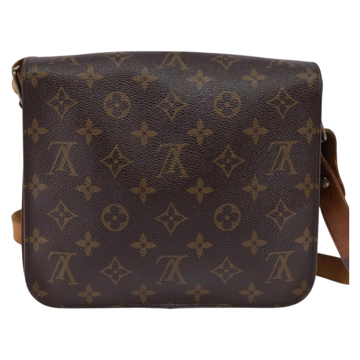 LOUIS VUITTON Monogram Cartouchiere MM Shoulder Bag M51253 LV Auth BA6340