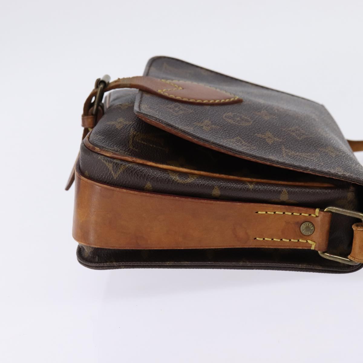 LOUIS VUITTON Monogram Cartouchiere MM Shoulder Bag M51253 LV Auth BA6340