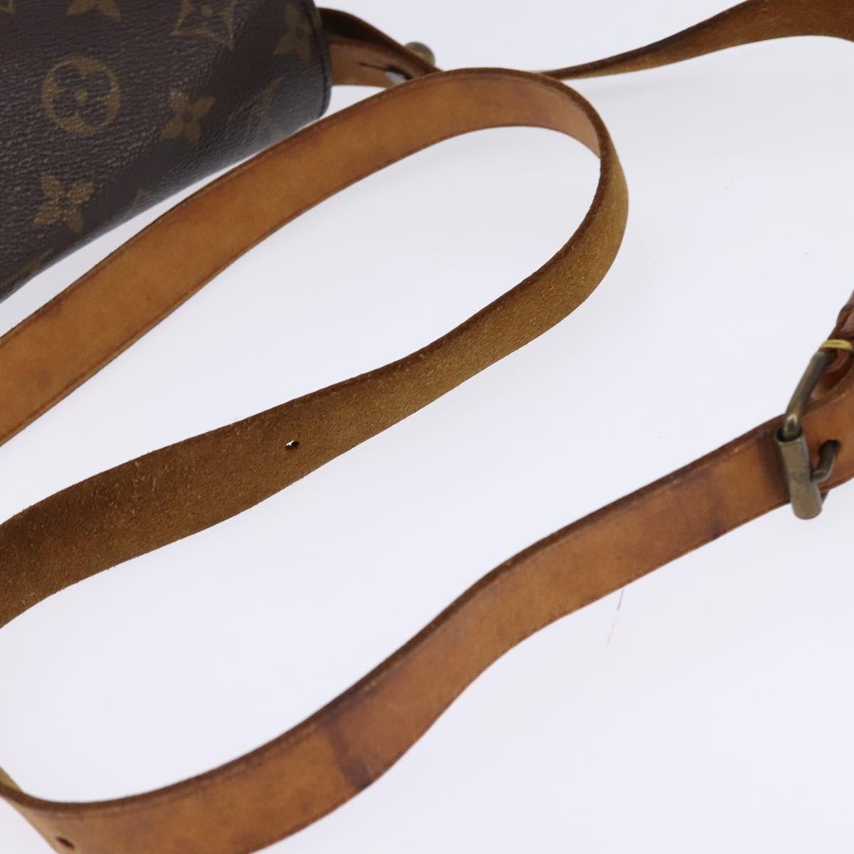 LOUIS VUITTON Monogram Cartouchiere MM Shoulder Bag M51253 LV Auth BA6340