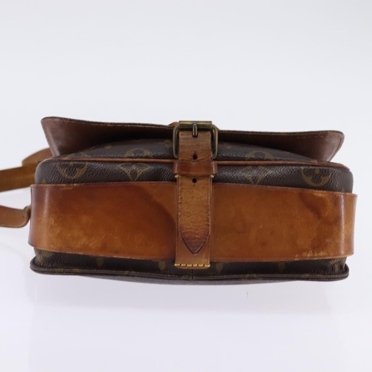 LOUIS VUITTON Monogram Cartouchiere MM Shoulder Bag M51253 LV Auth BA6340