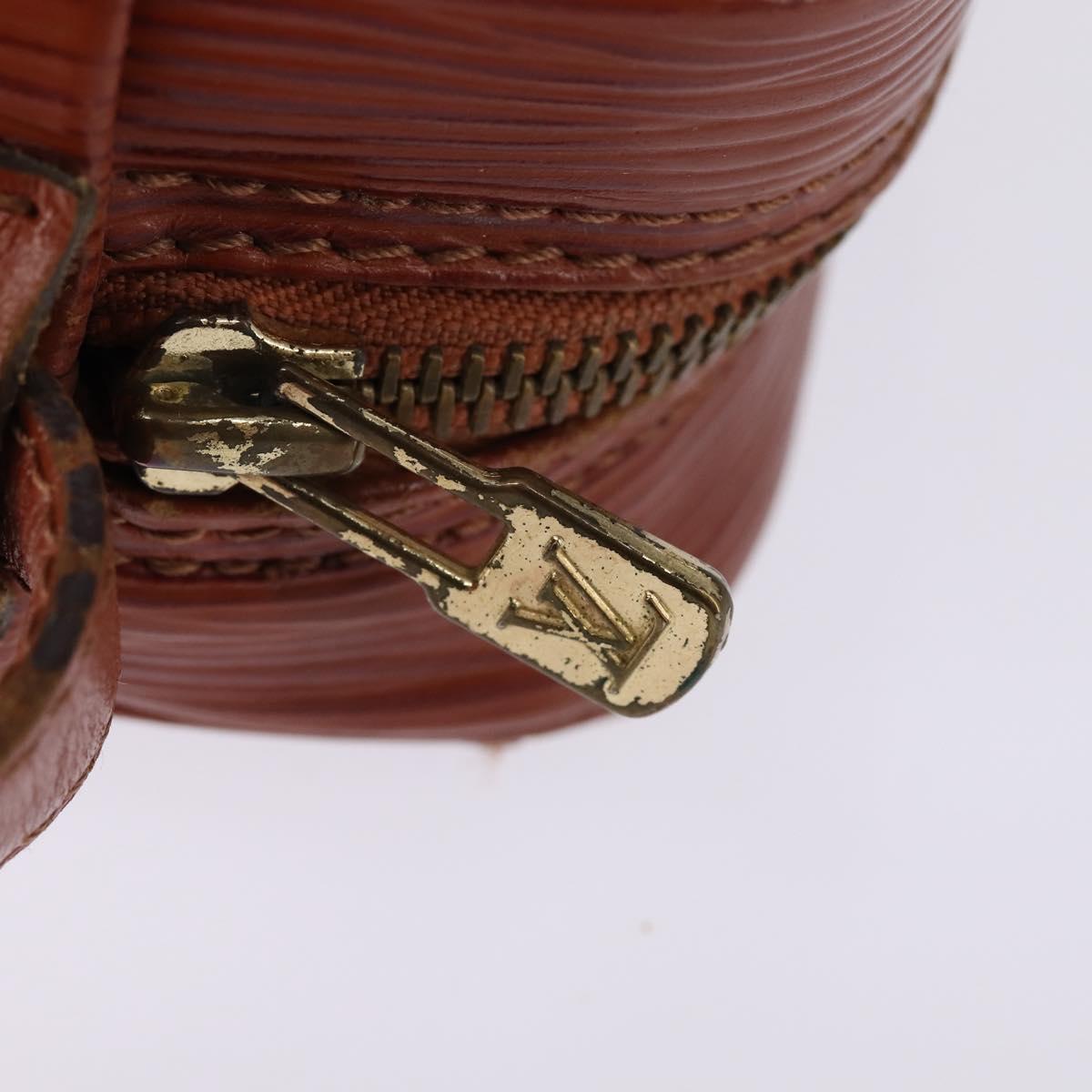 LOUIS VUITTON Epi Jeune Fille MM Shoulder Bag Brown M52153 LV Auth BA6343