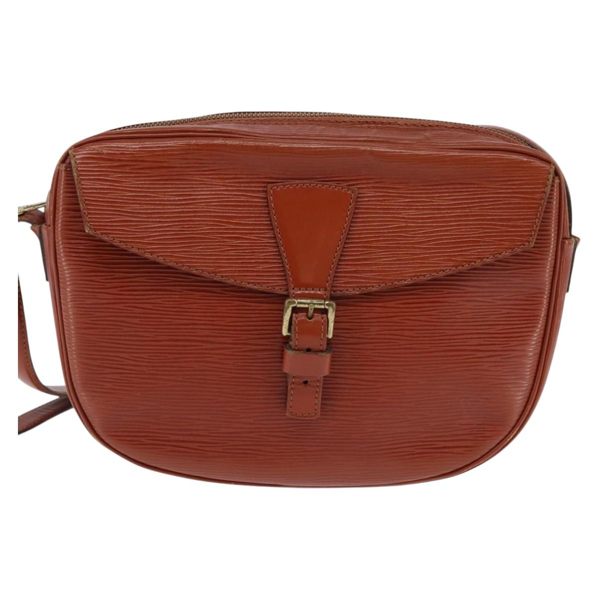 LOUIS VUITTON Epi Jeune Fille MM Shoulder Bag Brown M52153 LV Auth BA6343