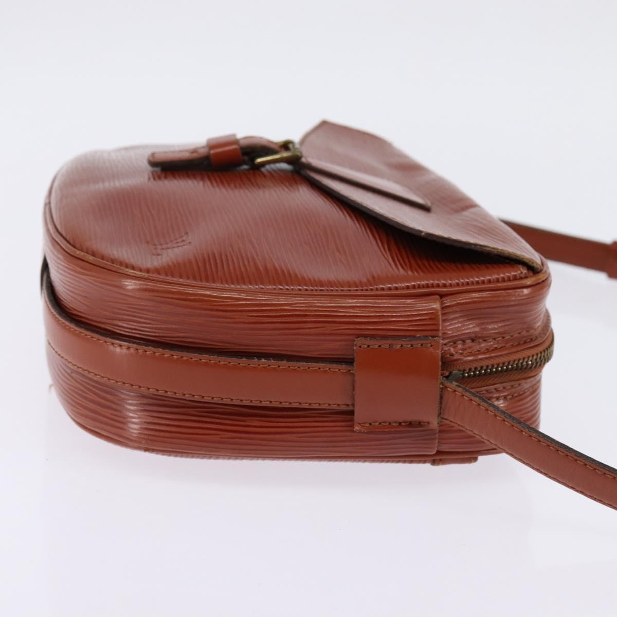 LOUIS VUITTON Epi Jeune Fille MM Shoulder Bag Brown M52153 LV Auth BA6343