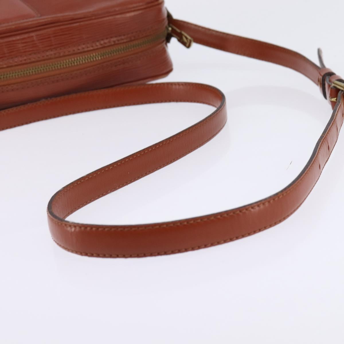 LOUIS VUITTON Epi Jeune Fille MM Shoulder Bag Brown M52153 LV Auth BA6343