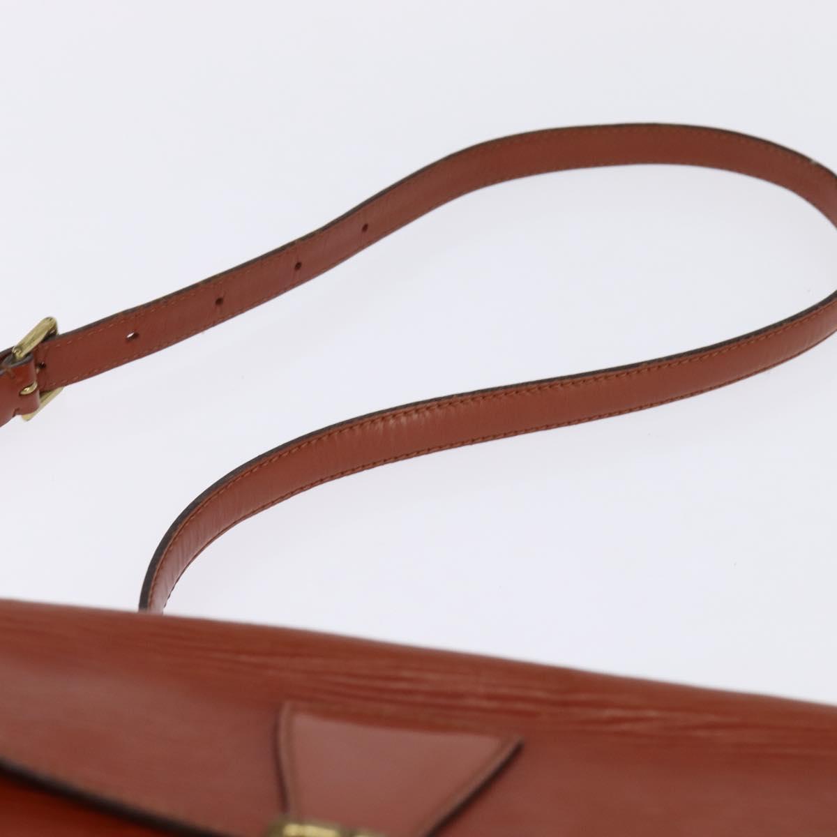 LOUIS VUITTON Epi Jeune Fille MM Shoulder Bag Brown M52153 LV Auth BA6343