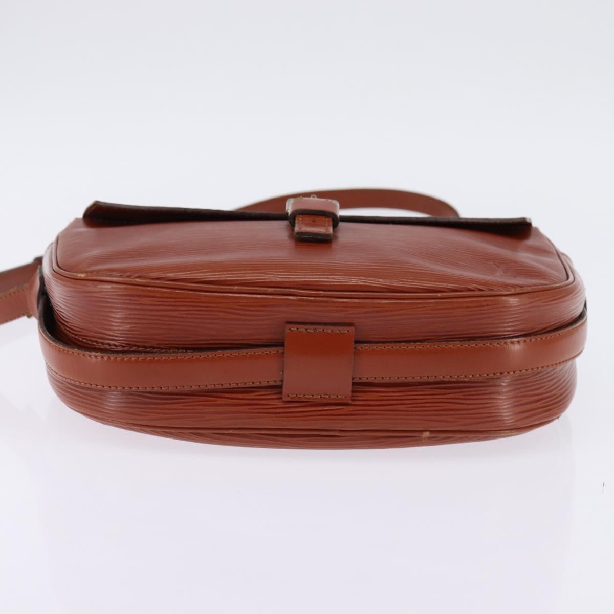 LOUIS VUITTON Epi Jeune Fille MM Shoulder Bag Brown M52153 LV Auth BA6343