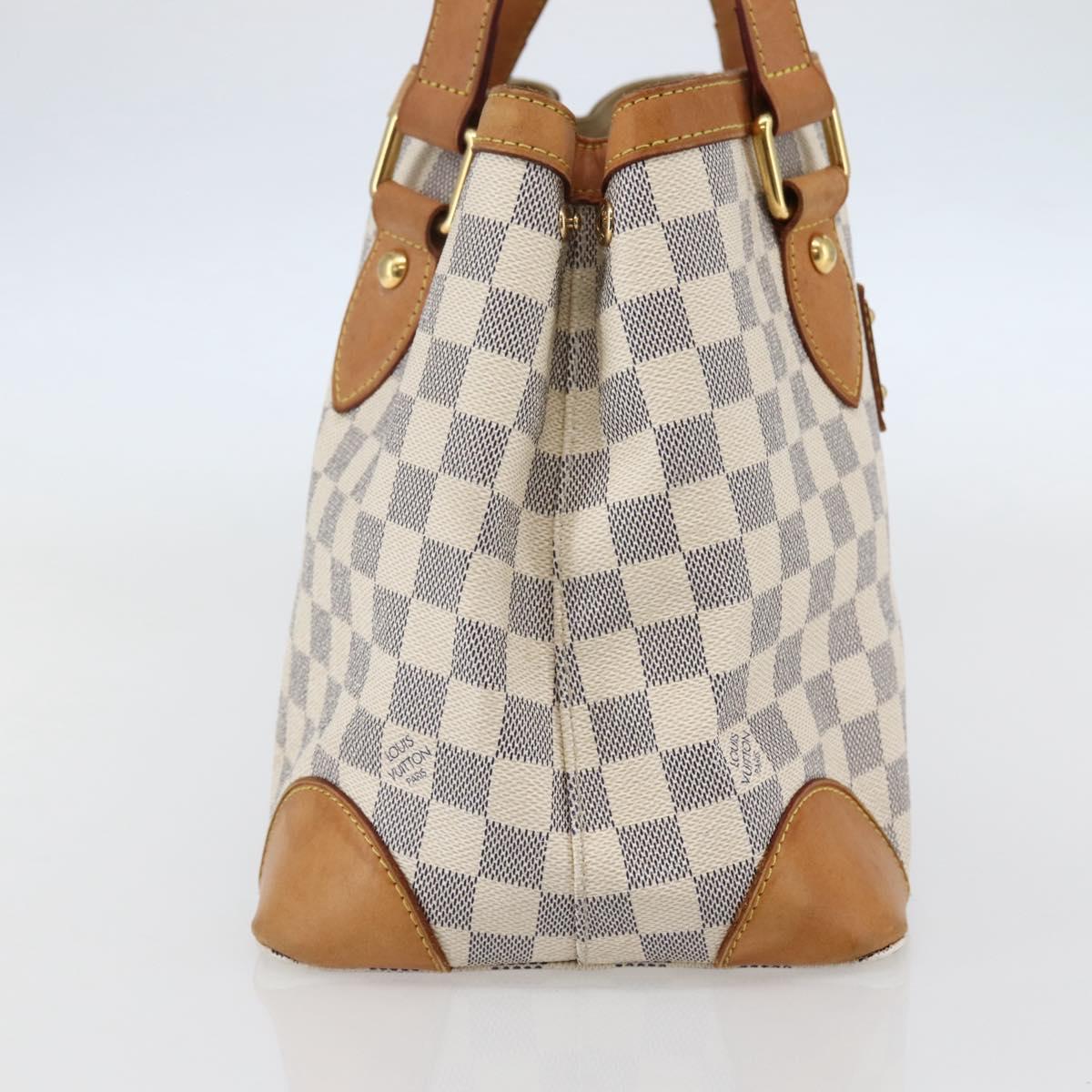 LOUIS VUITTON Damier Azur Hampstead PM Tote Bag N51207 LV Auth BA6345
