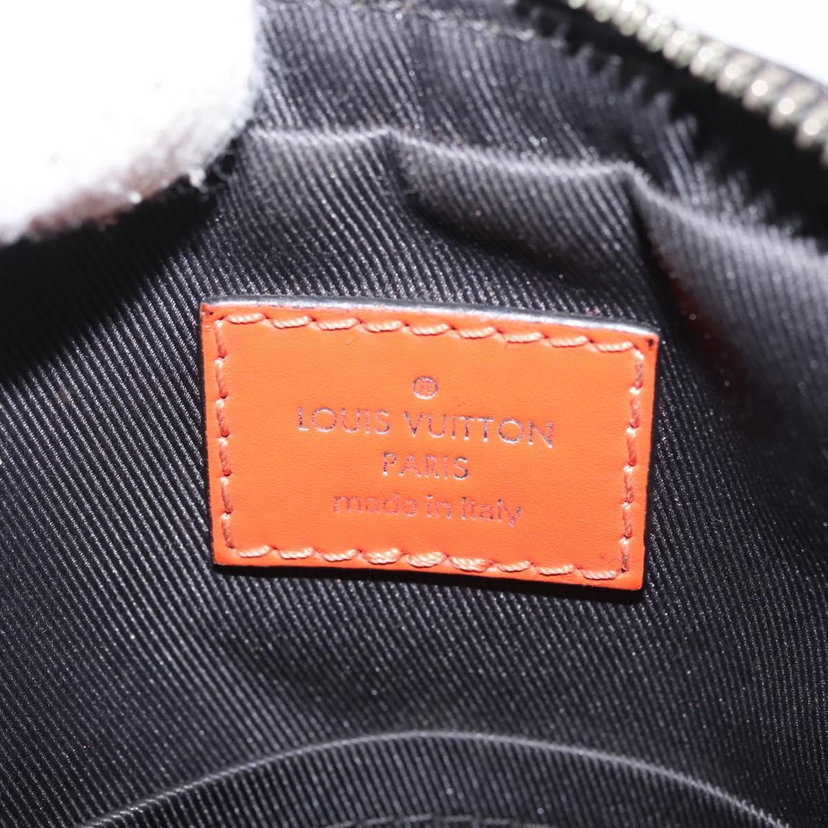 LOUIS VUITTON Epi Damier Graphite Danube PM Bag Navy M51460 LV Auth BA6348