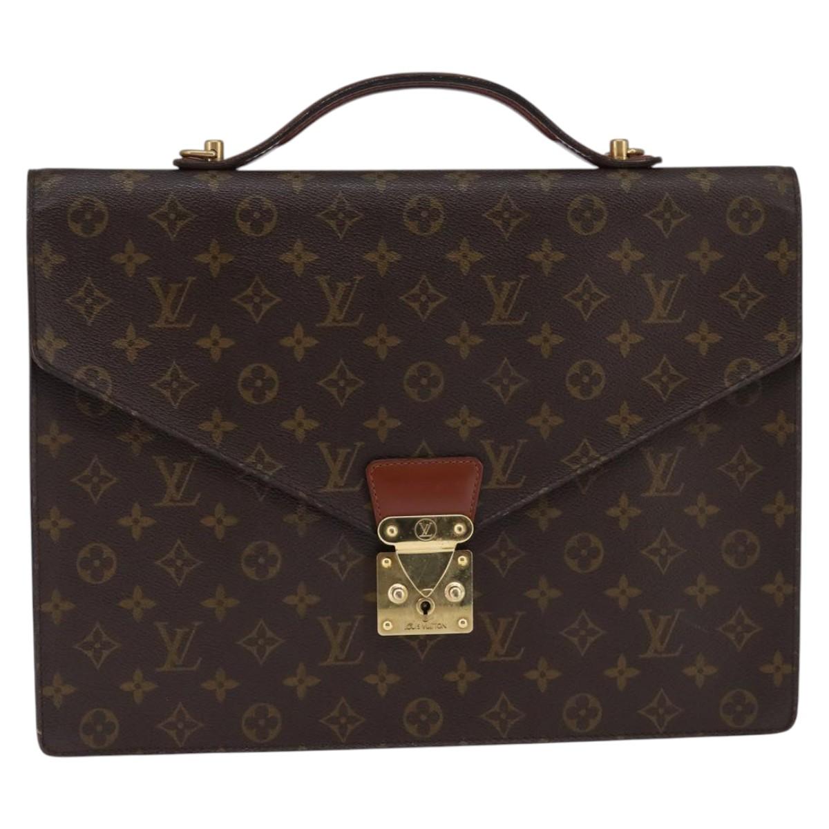 LOUIS VUITTON Monogram Porte Documents Bandouliere Bag M53338 Auth BA6351