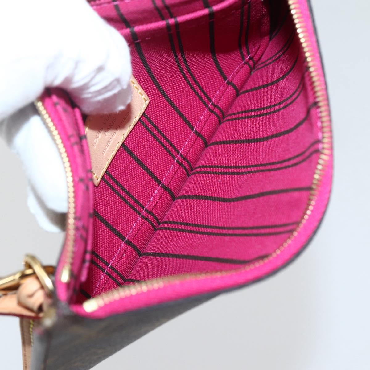 LOUIS VUITTON Monogram Neverfull PM Pouch LV Auth BA6354