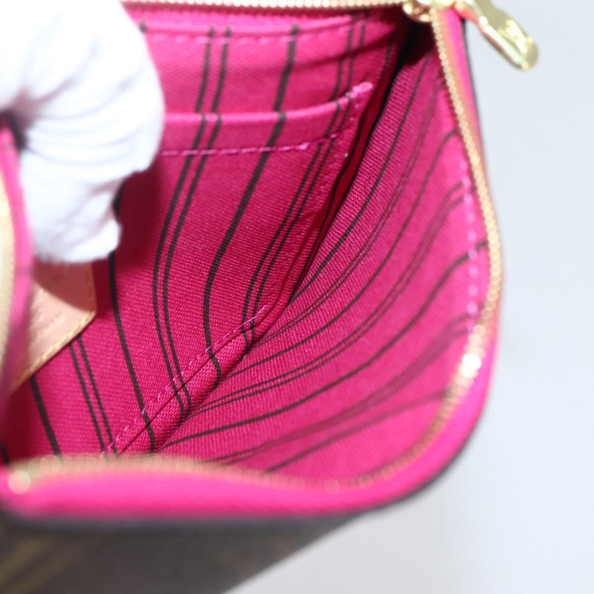 LOUIS VUITTON Monogram Neverfull PM Pouch LV Auth BA6354