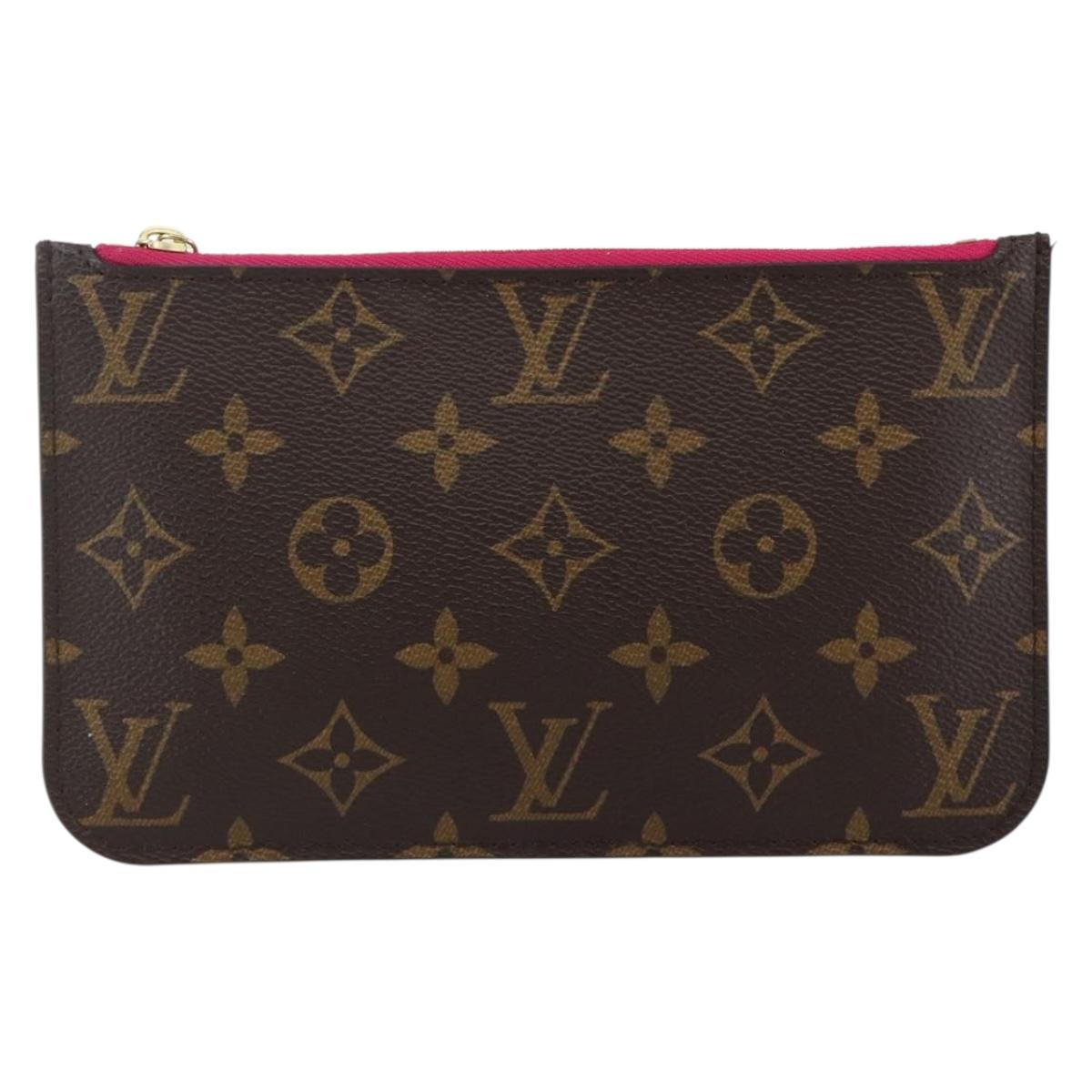 LOUIS VUITTON Monogram Neverfull PM Pouch LV Auth BA6354