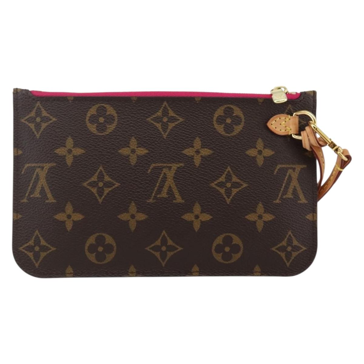 LOUIS VUITTON Monogram Neverfull PM Pouch LV Auth BA6354