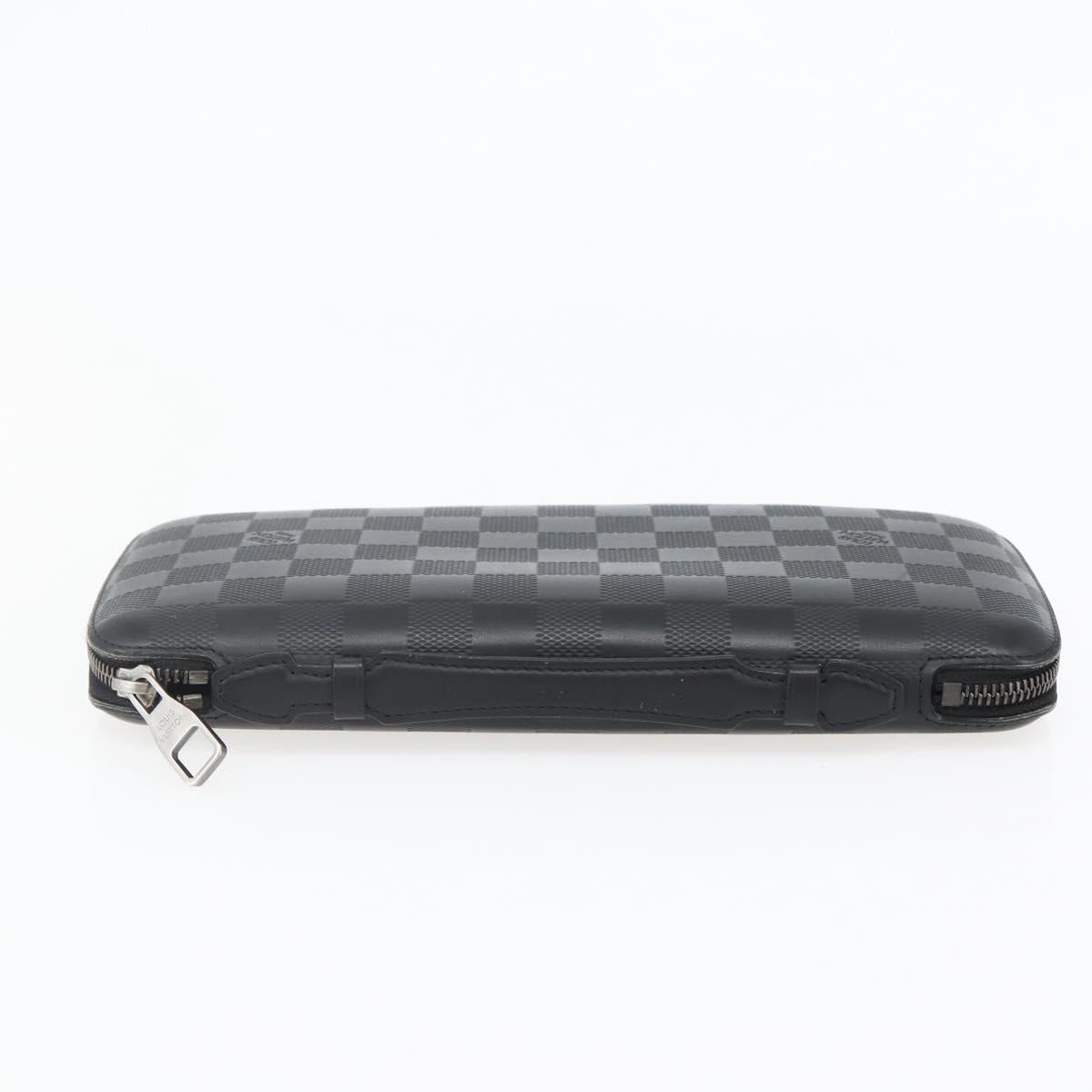 LOUIS VUITTON Damier Infini Organizer Atholl Bag Black N41382 LV Auth BA6356