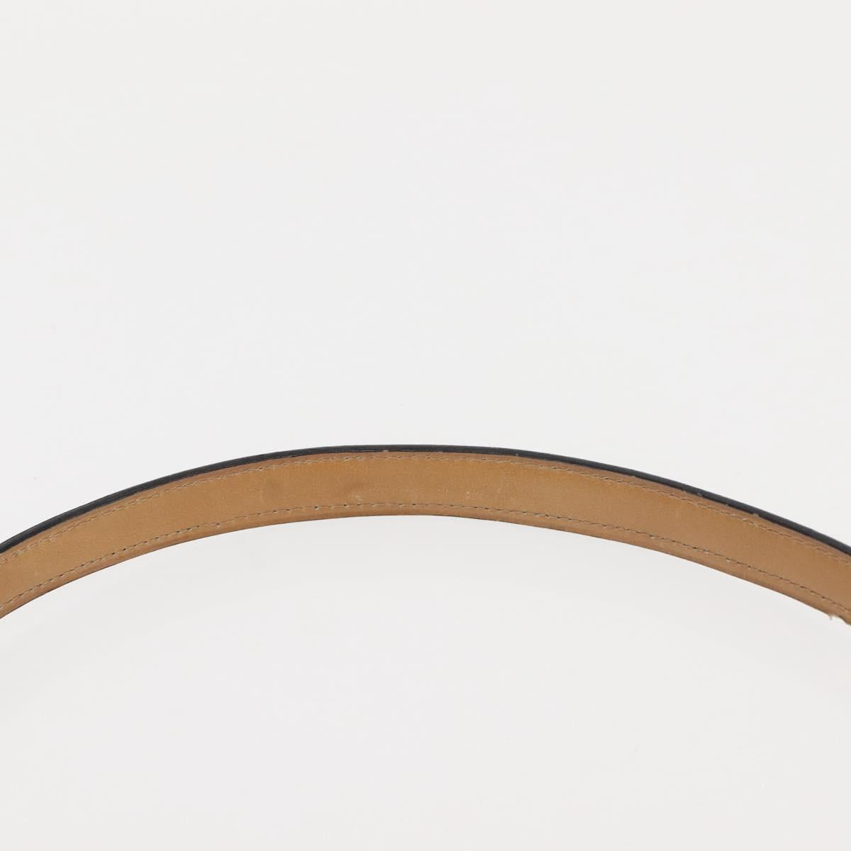 Christian Dior Shoulder Bag Leather Beige Gold Auth BA6375