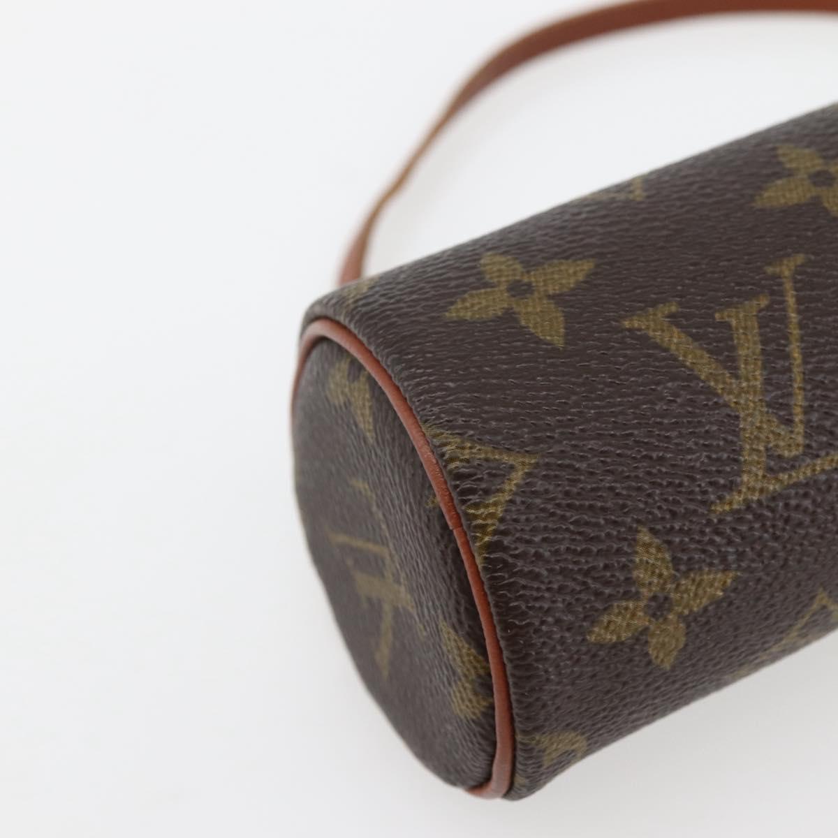 LOUIS VUITTON Monogram Papillon Pouch LV Auth BA6391