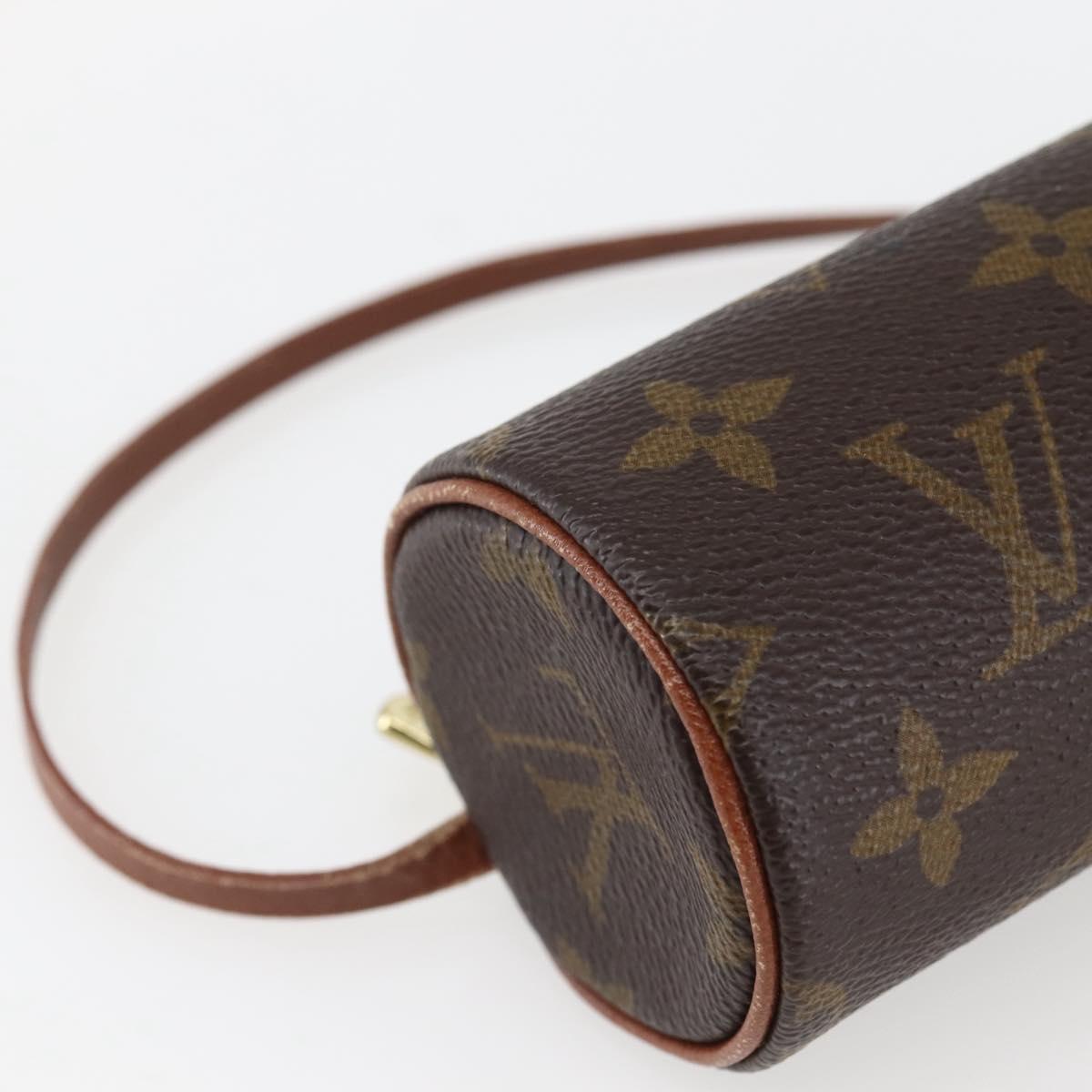 LOUIS VUITTON Monogram Papillon Pouch LV Auth BA6393