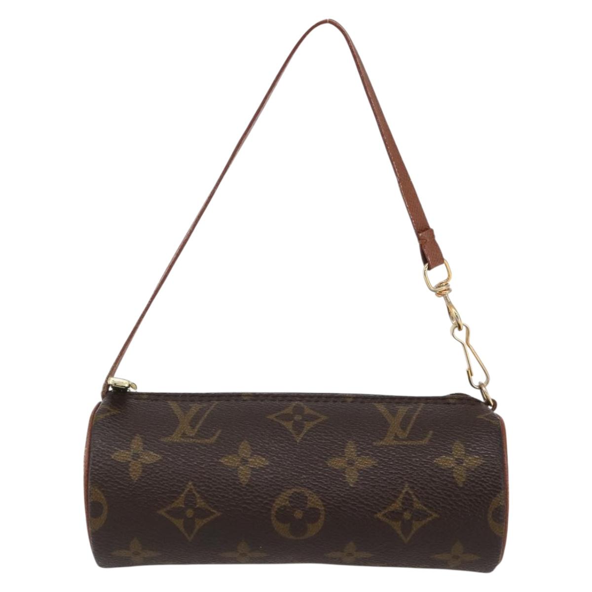 LOUIS VUITTON Monogram Papillon Pouch LV Auth BA6393