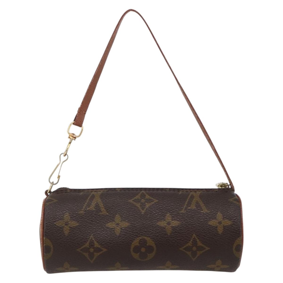 LOUIS VUITTON Monogram Papillon Pouch LV Auth BA6393