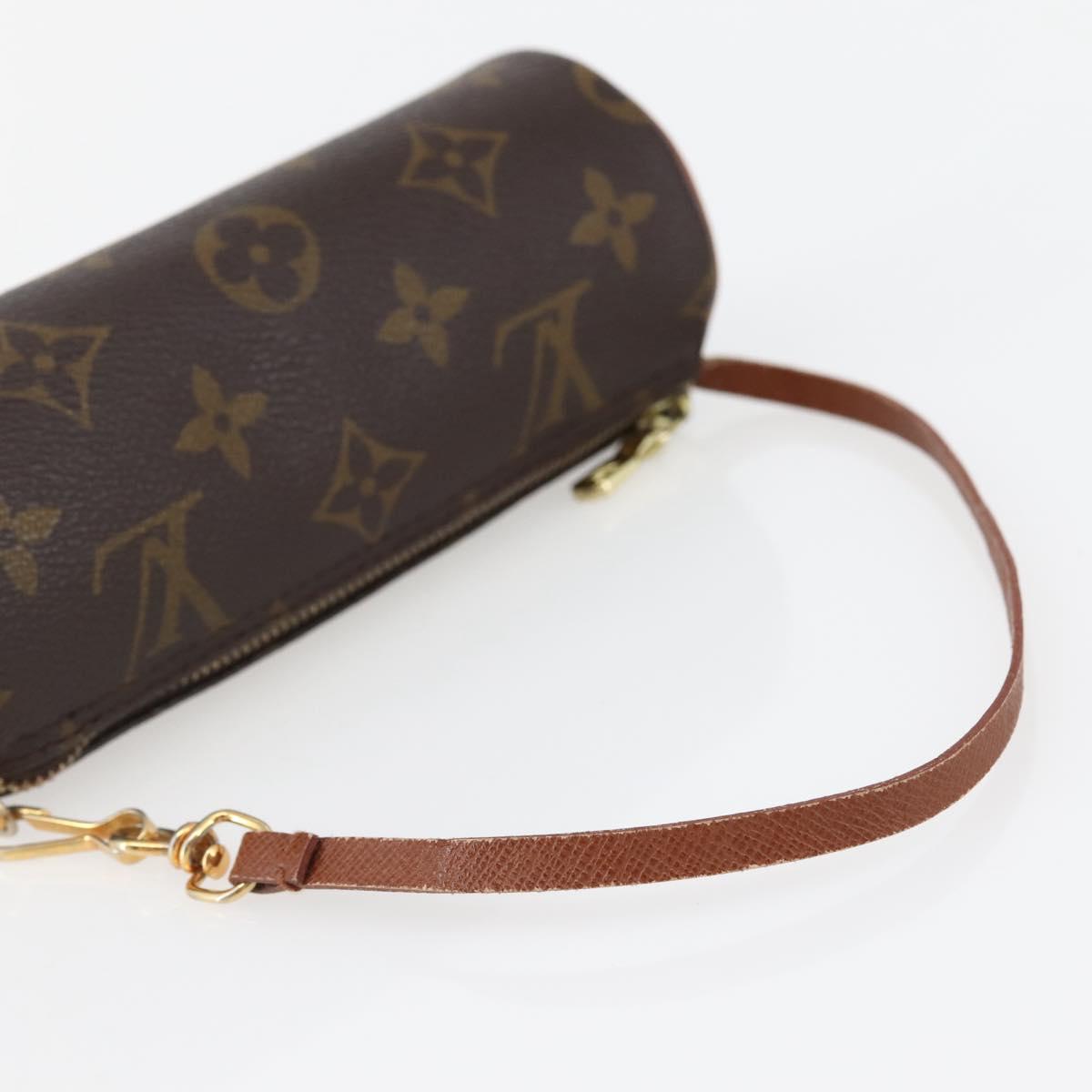 LOUIS VUITTON Monogram Papillon Pouch LV Auth BA6393