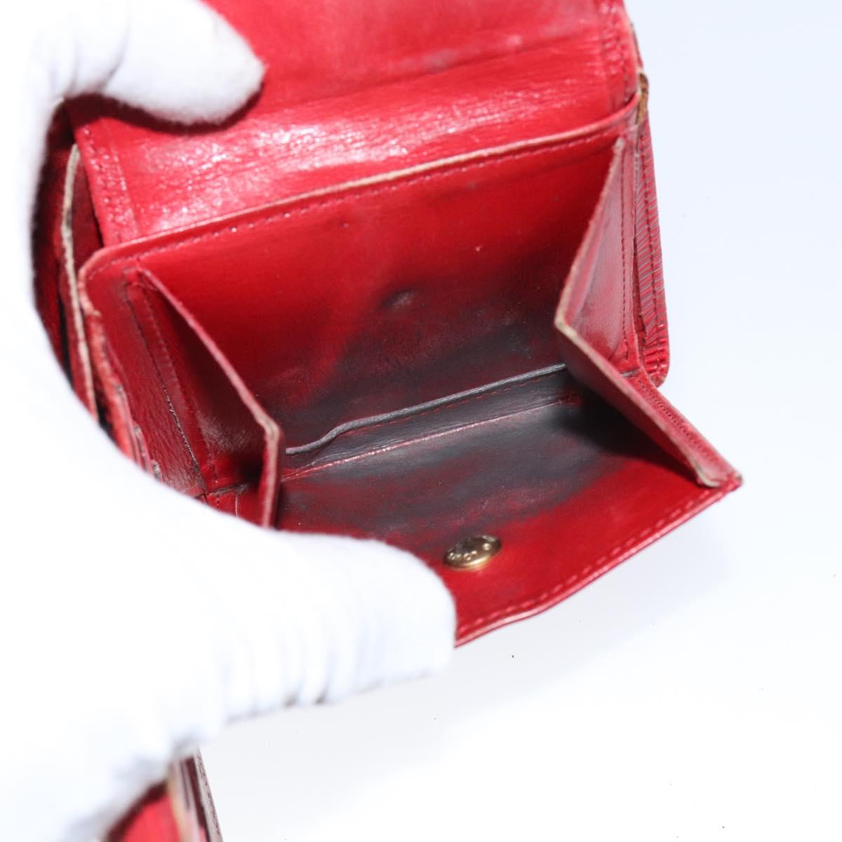 LOUIS VUITTON Epi Wallet 4Set Green Red yellow LV Auth BA640