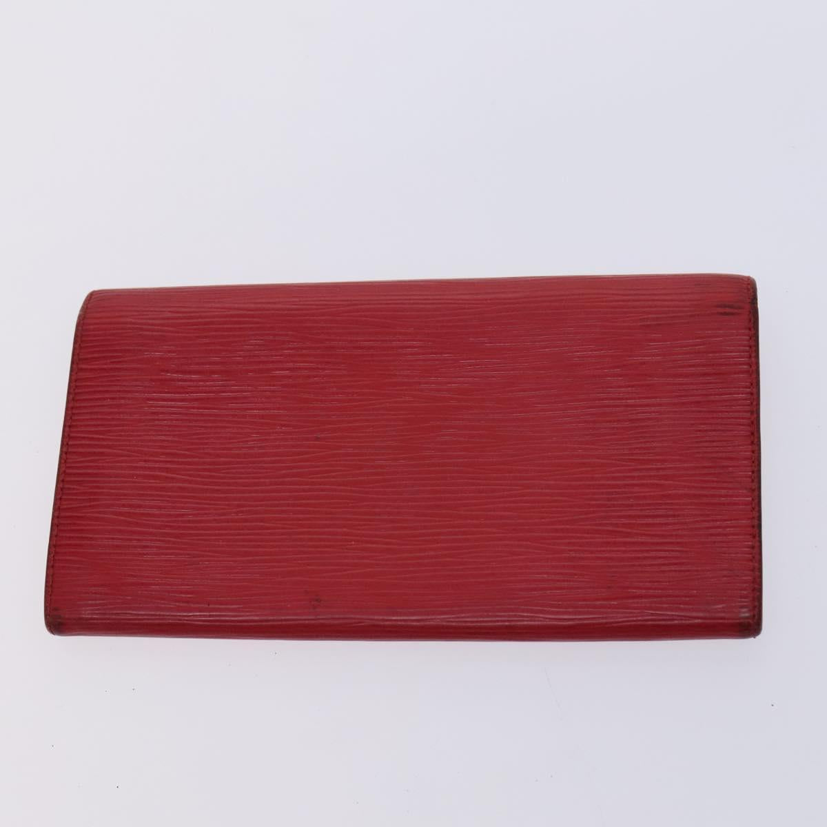 LOUIS VUITTON Epi Wallet 4Set Green Red yellow LV Auth BA640