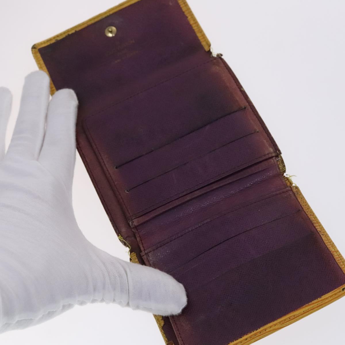 LOUIS VUITTON Epi Wallet 4Set Green Red yellow LV Auth BA640