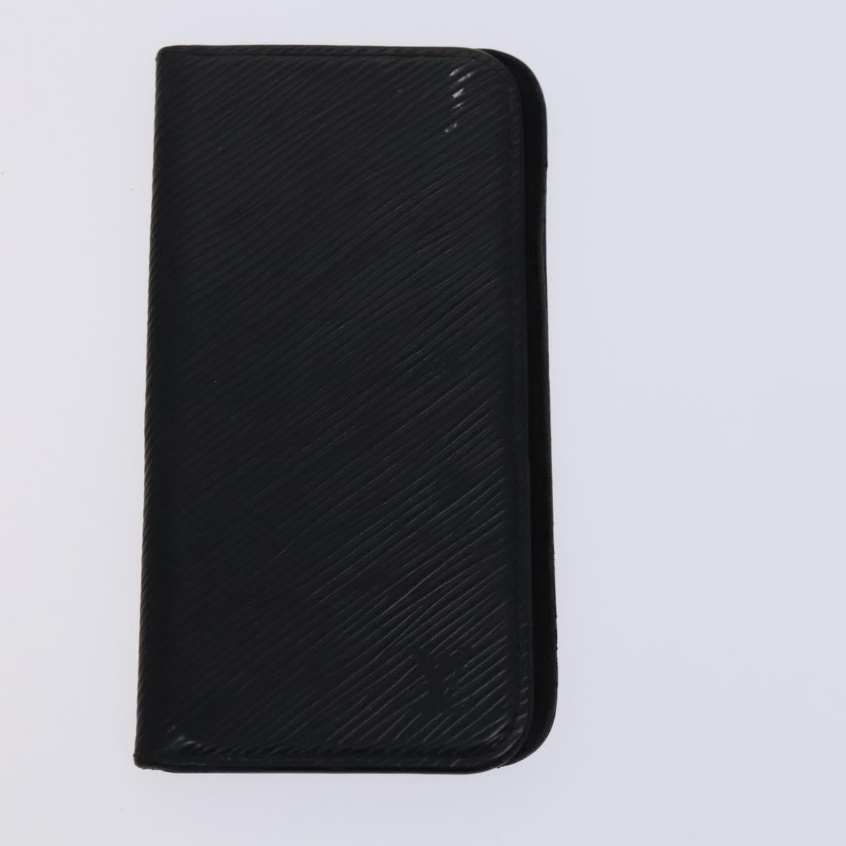 LOUIS VUITTON Monogram Epi Key Case 4Set Noir LV Auth BA641