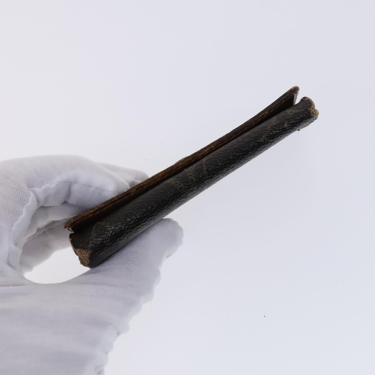 LOUIS VUITTON Monogram Epi Key Case 4Set Noir LV Auth BA641