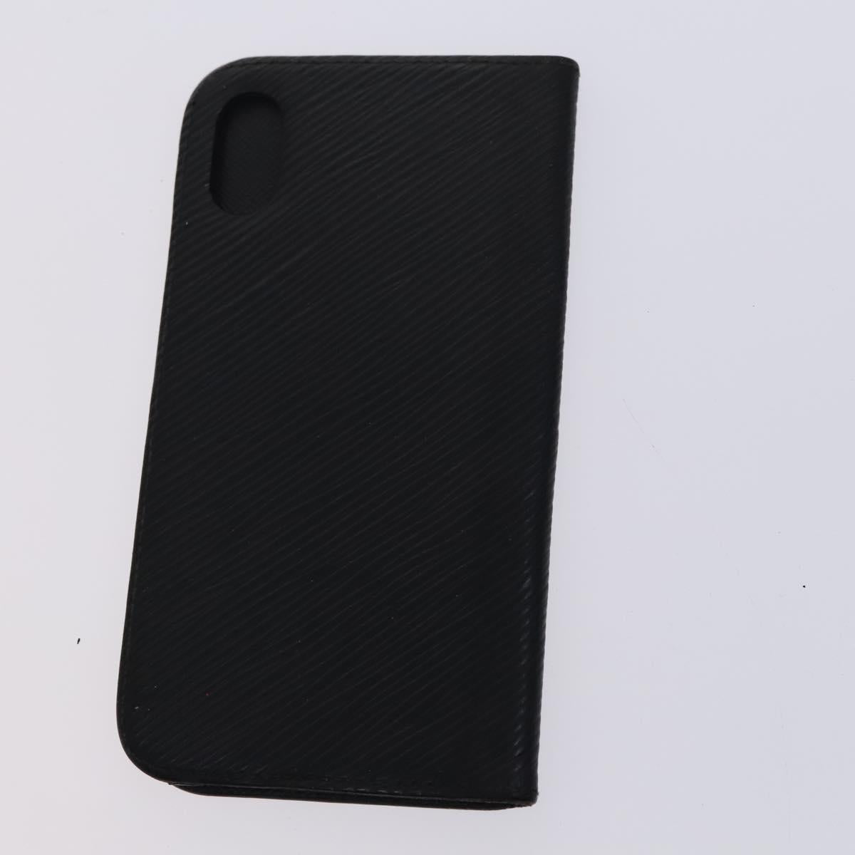 LOUIS VUITTON Monogram Epi Key Case 4Set Noir LV Auth BA641