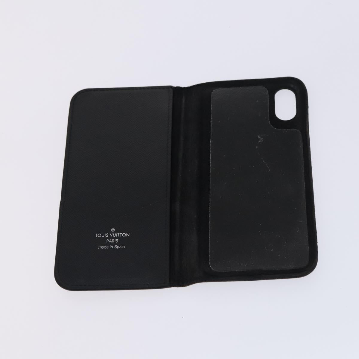 LOUIS VUITTON Monogram Epi Key Case 4Set Noir LV Auth BA641