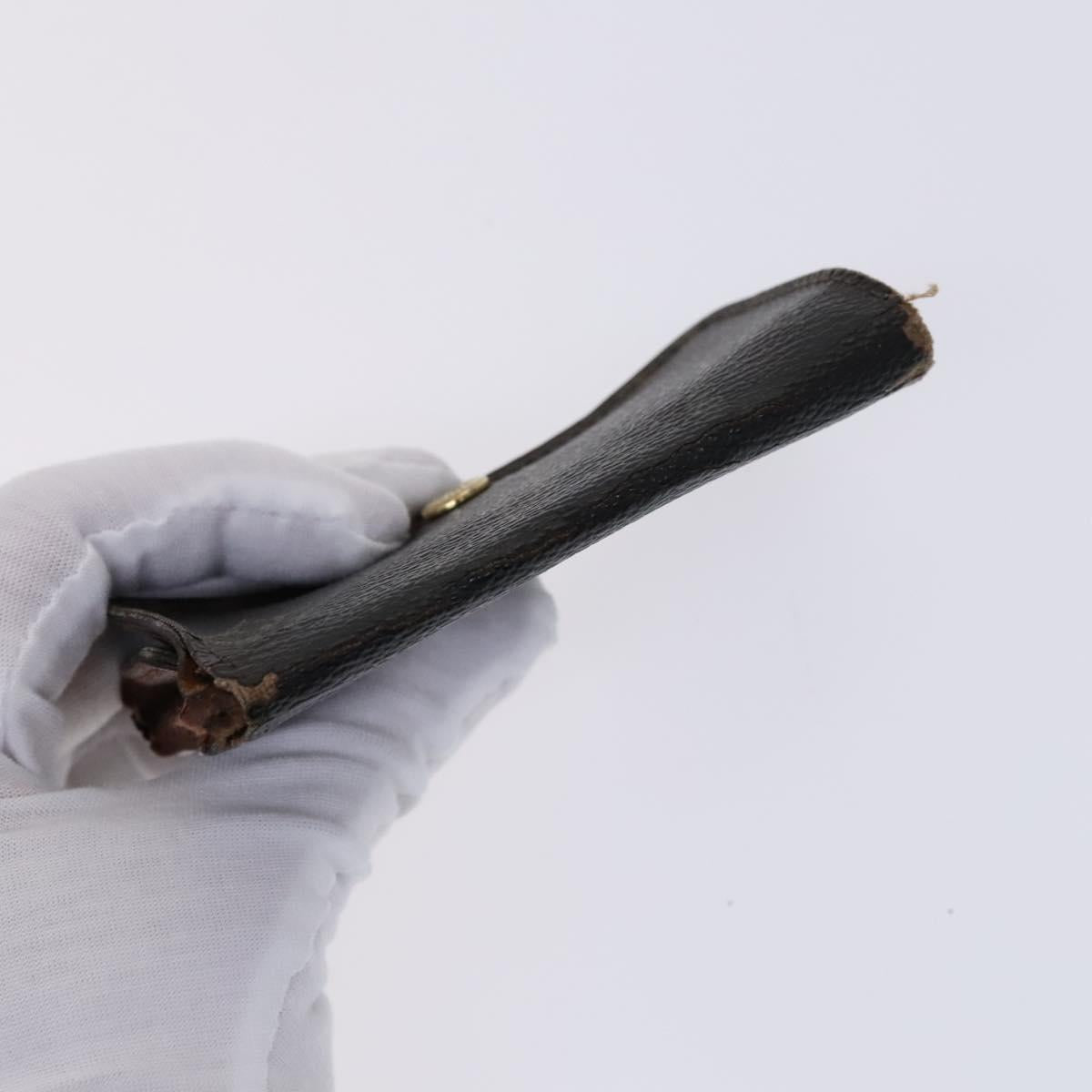 LOUIS VUITTON Monogram Epi Key Case 4Set Noir LV Auth BA641