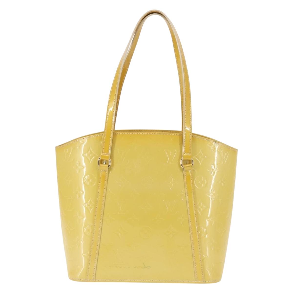 LOUIS VUITTON Monogram Vernis Avalon MM Tote Bag Broncorail M91743 Auth BA6410