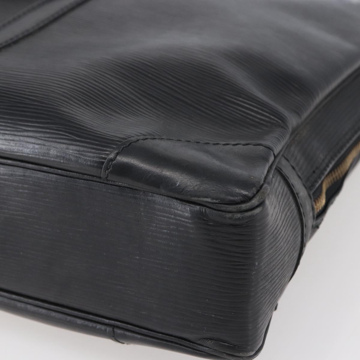 LOUIS VUITTON Epi Porte Documents Voyage Business Bag Black M54472 Auth BA6415