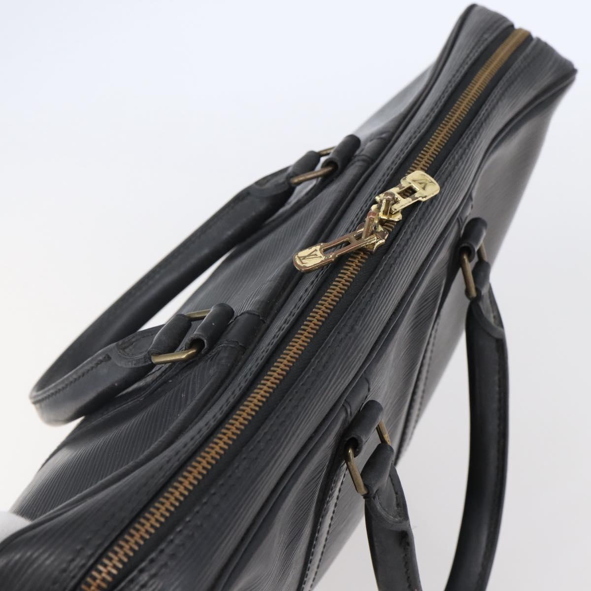 LOUIS VUITTON Epi Porte Documents Voyage Business Bag Black M54472 Auth BA6415