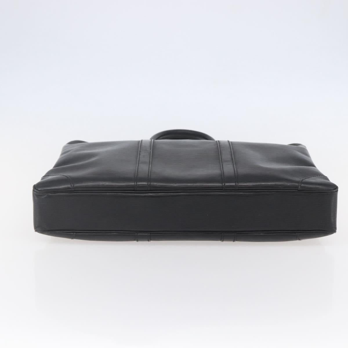 LOUIS VUITTON Epi Porte Documents Voyage Business Bag Black M54472 Auth BA6415