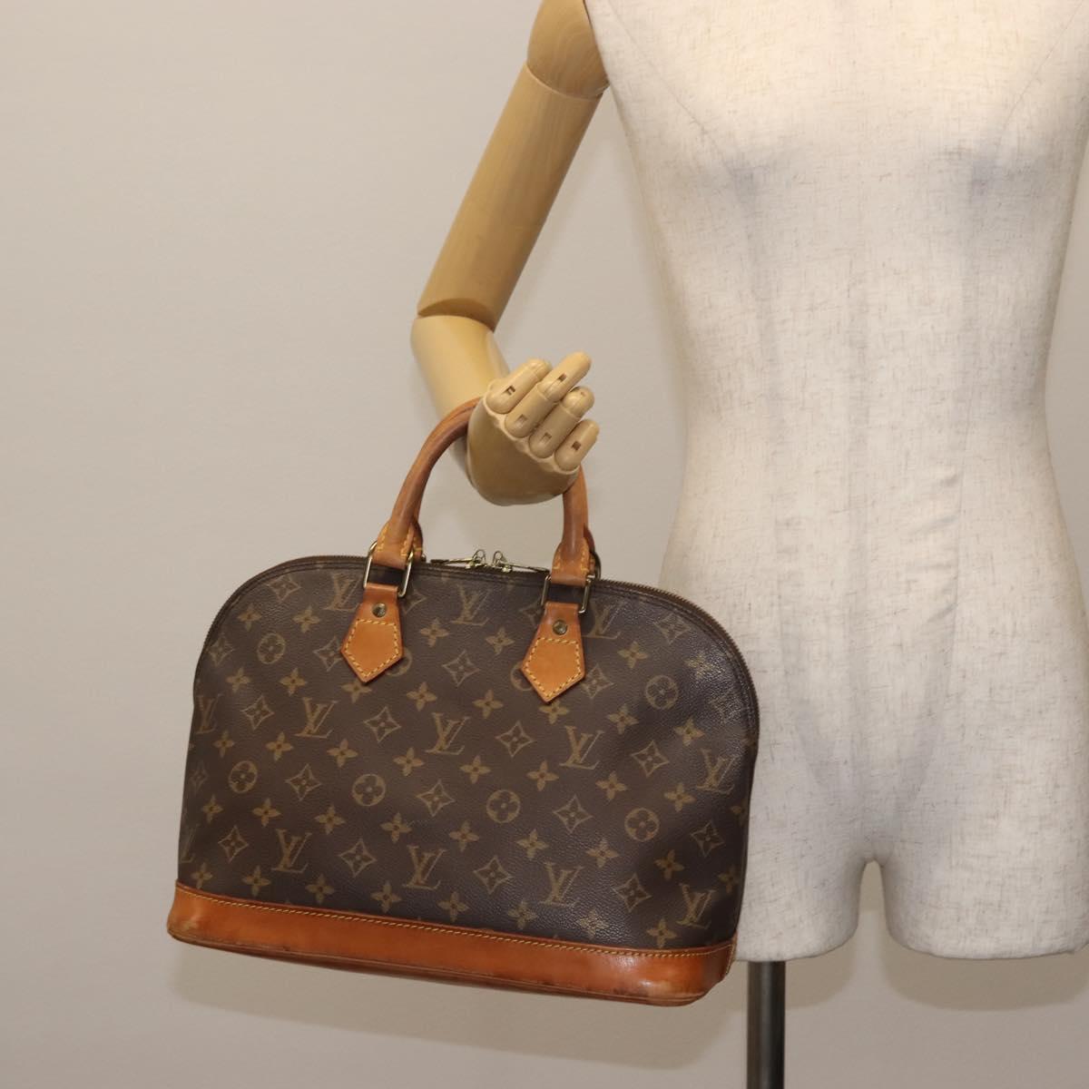 LOUIS VUITTON Monogram Alma Hand Bag M51130 LV Auth BA6423